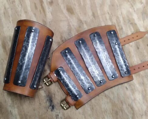 ARTIZANSTORE Splinted Vambraces bracer arm armour harness gauntlet SCA larp cosplay Arm Bracers Costume in Saudi Arabia