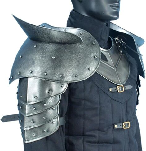 ARTIZANSTORE Dark Pauldrons Breakers - داكن - زي الهالوين ذو اللون المعدني مقاس واحد in Saudi Arabia