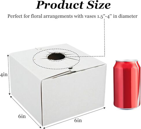 صناديق توصيل من الورق المقوى 100 قطعة من tonchean لبائعي الزهور، صندوق توصيل زهور سريع الطي، وصناديق الزهور والمزهريات لترتيبات الزهور الآمنة أثناء النقل in Kuwait