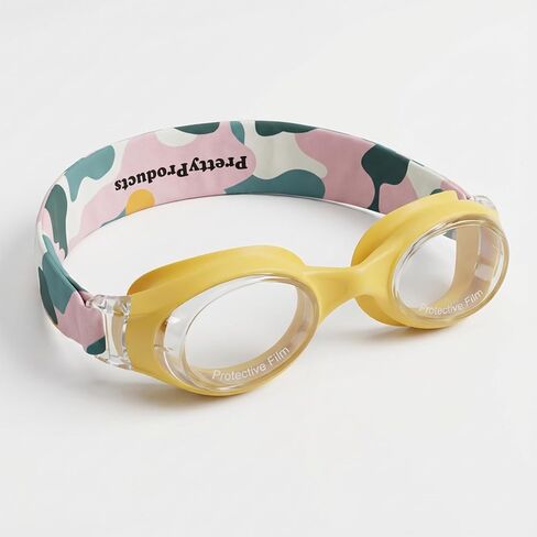 Swim Goggles with Fabric Strap - Cool Summer Goggle - Pool Goggles Kids - Soft Strap Swimming Goggles - Girls and Boys Swim Goggle, in Saudi Arabia