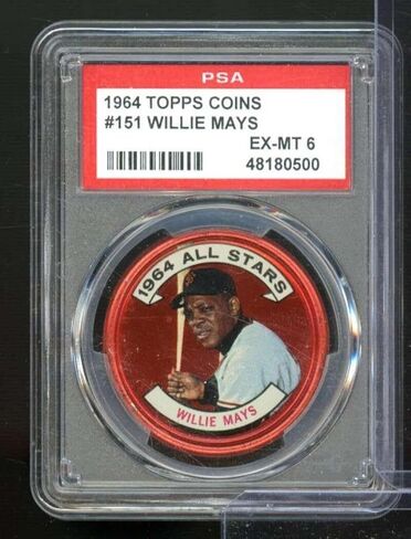 Willie Mays 1964 Topps Coins #151 PSA 6 - MLB Photomints and Coins in Saudi Arabia