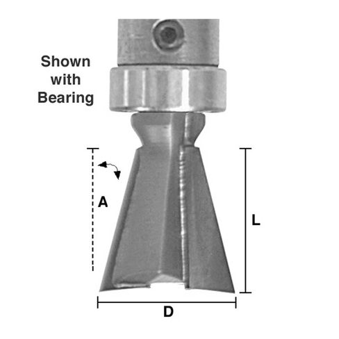 134-0852 Dovetail 1/2 X 10 Degree X 1/4 Inch Shank in Kuwait