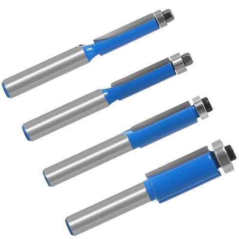 سكين مستقيم ذو حافة مزدوجة 8 مم عرقوب مع محمل سبائك النجارة قاطعة المطحنة 1 قطعة (8 × 6.35 مم) BHBHCPZGR in Kuwait