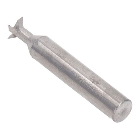 Acouto Dovetail Router Bit 4 Flute Carbide Cutting Tool for Woodworking Slotting with 10mm Shank Diameter 60mm Length (10x45°x60L) in Saudi Arabia