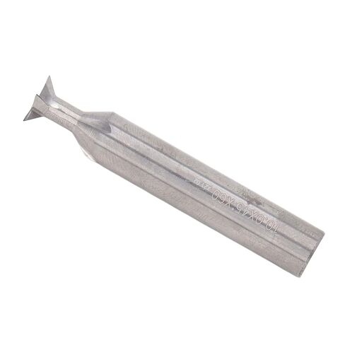 Acouto Dovetail Router Bit 4 Flute Carbide Cutting Tool for Woodworking Slotting with 10mm Shank Diameter 60mm Length (10x45°x60L) in Saudi Arabia