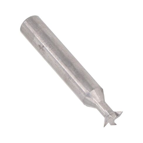 Acouto Dovetail Router Bit 4 Flute Carbide Cutting Tool for Woodworking Slotting with 10mm Shank Diameter 60mm Length (10x45°x60L) in Saudi Arabia