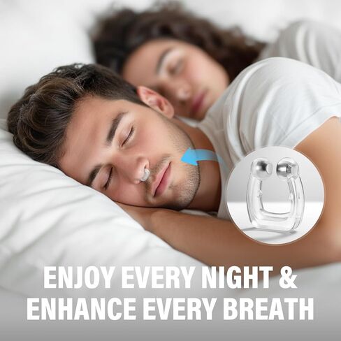 Anti Snoring Devices, Advanced Sleep Support with Comfortable Magnetic Nasal Strips for Improved Breathing, for Quieter Nights & Better Rest in Saudi Arabia