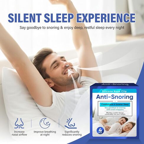 Anti Snoring Devices, Advanced Sleep Support with Comfortable Magnetic Nasal Strips for Improved Breathing, for Quieter Nights & Better Rest in Saudi Arabia