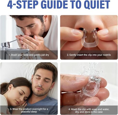Anti Snoring Devices, Advanced Sleep Support with Comfortable Magnetic Nasal Strips for Improved Breathing, for Quieter Nights & Better Rest in Saudi Arabia