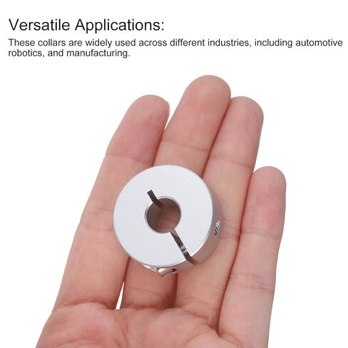 uxcell 10pcs Single Split Clamp-On Shaft Collar 10mm Bore One-Piece Clamping Collar, 30mm OD, 10mm Thickness, Aluminum Alloy Set Screw Split Collar Clamp in Saudi Arabia