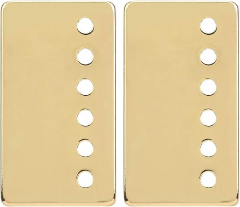 2PCS Humbucker Pickup Cover 50mm Pole Spacing for Electric Guitar Metal Shell Replacement Parts Chrome Humbucker Cover(Gold) in Saudi Arabia