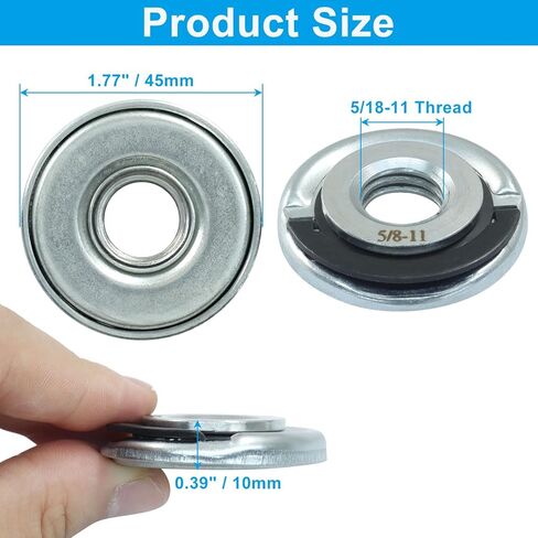 2 PCS Grinder Quick Change Flange Locking Nut, Metal Angle Grinder Nuts with 5/8-11 Inch Thread for Replacement/Fixing Cutting Discs in Saudi Arabia