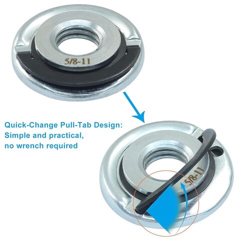 2 PCS Grinder Quick Change Flange Locking Nut, Metal Angle Grinder Nuts with 5/8-11 Inch Thread for Replacement/Fixing Cutting Discs in Saudi Arabia