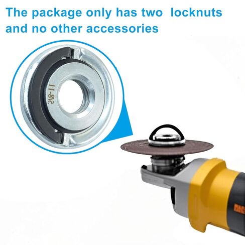 2 PCS Grinder Quick Change Flange Locking Nut, Metal Angle Grinder Nuts with 5/8-11 Inch Thread for Replacement/Fixing Cutting Discs in Saudi Arabia