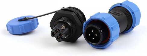 LP/SP17 سلك وموصل كابل 2/3/4 دبوس مقبس لولبي مع صامولة خلفية (LP17-3L) in Kuwait