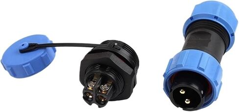 LP/SP17 Wire and Cable Connector 2/3/4 Pin Screw Socket with Back Nut(LP17-3L) in Saudi Arabia