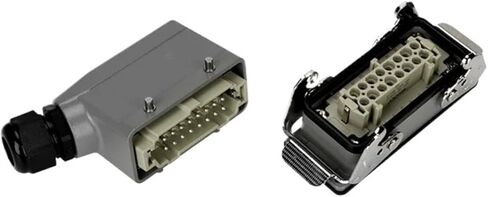 HDC HE 16-pin موصل صناعي مكون 16A علوي/جانبي 6-pin طرف لولبي مستطيل (مدخل جانبي) in Kuwait