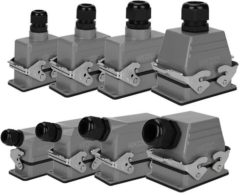 HDC HE 16-pin Industrial Connector Plug-in 16A Top/Side 6-pin Rectangular Screw Terminal(Side entry) in Saudi Arabia