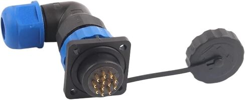 SP20 كوع مربع ذو 4 فتحات 1/2/3/4/5/6/7/9/10/11/12/14 دبوس مقبس توصيل كابل ذكر وأنثى (SPW20-1S) in Kuwait