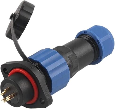 مجموعة واحدة من الموصلات SP16 صامولة/شفة/مؤخرة/مربع ووصلة سلك مأخذ 3/4/5 دبوس (مربع، 1SET_3P) in Kuwait