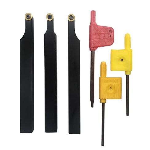 مجموعة حامل أدوات الخراطة 3/8 بوصة (10 مم) SRACR/SRACL/SRDCN1010 H06 + 3 قطع RCMT0602M0 إدراجات مستديرة مطلية بـ CVD، مناسبة لتصنيع الفولاذ المقاوم للصدأ in Kuwait