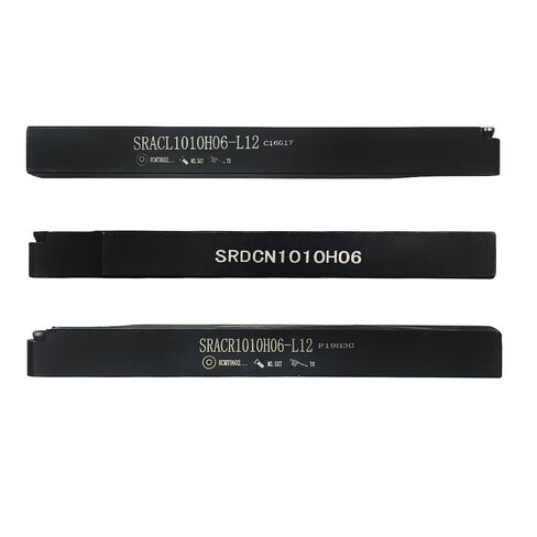 مجموعة حامل أدوات الخراطة 3/8 بوصة (10 مم) SRACR/SRACL/SRDCN1010 H06 + 3 قطع RCMT0602M0 إدراجات مستديرة مطلية بـ CVD، مناسبة لتصنيع الفولاذ المقاوم للصدأ in Kuwait