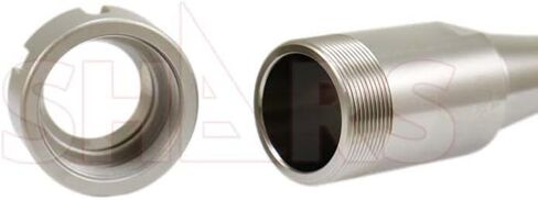 Shars R8 ER32 Slotted Nut Precision ER Collet Chuck Tool Holder, Gage Length 3.12", Drawbar End 7/16-20 202-1404B P in Saudi Arabia