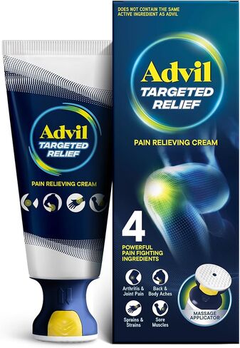 Advil Targeted Relief Pain Relieving Cream with Massage Applicator, Up to 8 Hours of Powerful Relief of Joint Pain, Lower Back Pain and Muscle Pain, 2.5 oz in Kuwait