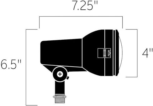 Kichler - HID Line Voltage 1 Light Accent Lamp - with Inspirations - 6.25 inches Tall by 4 inches Wide-Textured Architectural Br in Kuwait