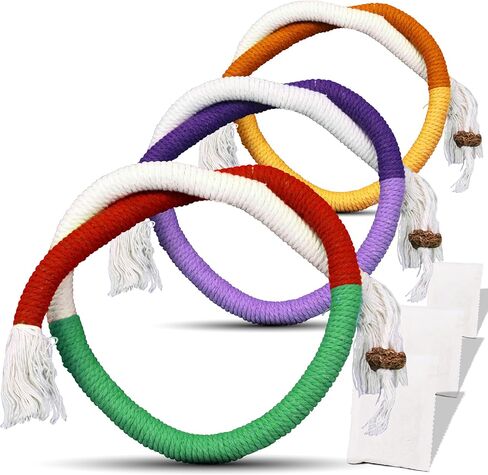 Cat Chew Rope - 6 Pack Cat Chew Toy for Teeth Cleaning, Interactive Kitten Teething Toys with Silvervine Stick to Transfer Chewing from Wires, Cotton String with Natural Silvervine Ball in Kuwait