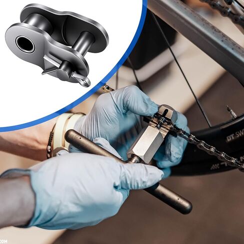 10 قطع 420 سلسلة دوارة سلسلة إزاحة، سلاسل وصلات رئيسية، 1/2 بوصة سلاسل نصف لفة، وصلات كرنك فولاذية منغنيز، نصف بكرة وصلة للدراجات النارية، الدراجة in Kuwait