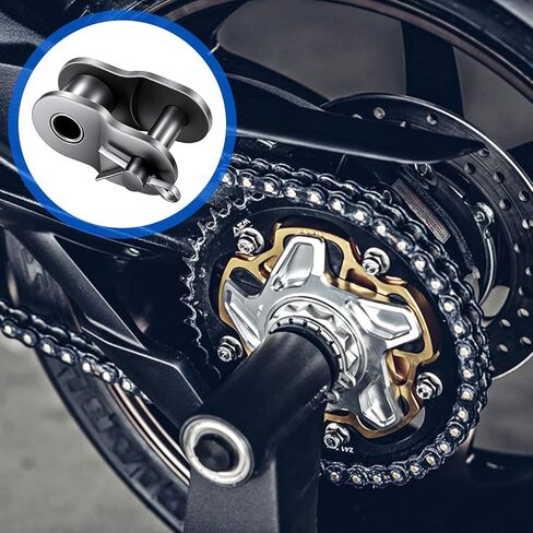 10 قطع 420 سلسلة دوارة سلسلة إزاحة، سلاسل وصلات رئيسية، 1/2 بوصة سلاسل نصف لفة، وصلات كرنك فولاذية منغنيز، نصف بكرة وصلة للدراجات النارية، الدراجة in Kuwait