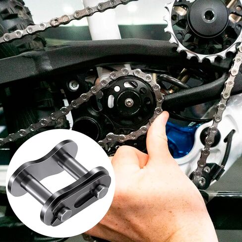 5 قطع #40 وصلة إزاحة لسلسلة دوارة، وصلات كرنك معدنية شديدة التحمل للدراجات، وصلات توصيل سلسلة مقاومة للحرارة للدراجات النارية، والدراجات الصغيرة، والكارتينج in Kuwait