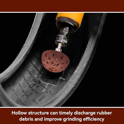 2PCS Tire Repair Buffer Wheel, Tungsten Steel Buffing Wheel Bowl Type Grinding Head with 6mm Shank Power Tool Accessories for Tire Polishing in Saudi Arabia