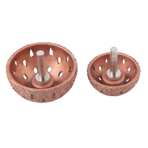 2PCS Tire Repair Buffer Wheel, Tungsten Steel Buffing Wheel Bowl Type Grinding Head with 6mm Shank Power Tool Accessories for Tire Polishing in Saudi Arabia