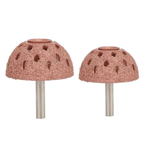 2PCS Tire Repair Buffer Wheel, Tungsten Steel Buffing Wheel Bowl Type Grinding Head with 6mm Shank Power Tool Accessories for Tire Polishing in Saudi Arabia
