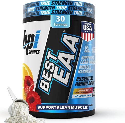BPI Sports Essential Amino Acids EAA Powder - Pre, Intra & Post Workout Drink - BCAA Powder for Men & Women, EAA + BCAA + Hydration, Advanced Formula with 10g of EAA. (Lemon Berry) in Saudi Arabia