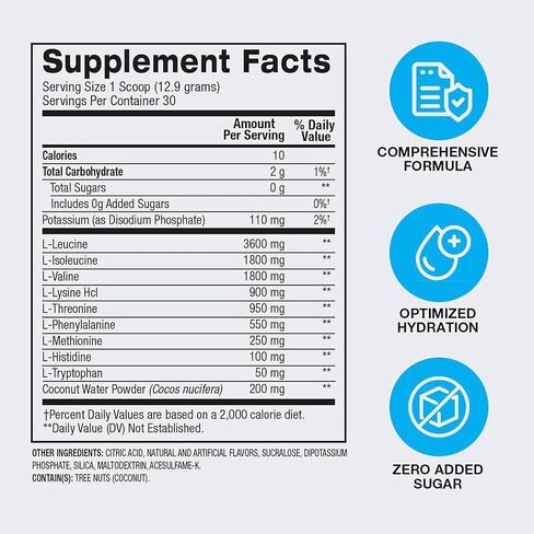 BPI Sports Essential Amino Acids EAA Powder - Pre, Intra & Post Workout Drink - BCAA Powder for Men & Women, EAA + BCAA + Hydration, Advanced Formula with 10g of EAA. (Lemon Berry) in Saudi Arabia