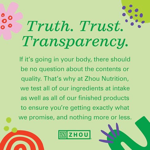 ZHOU Muscle BCAA - مسحوق نباتي BCAA، مكملات BCAA للرجال والنساء، يدعم صحة العضلات، مشروب للطاقة، جميع الأحماض الأمينية الطبيعية المتفرعة - لكمة استوائية، 11.6 أونصة (30 حصة) in Kuwait