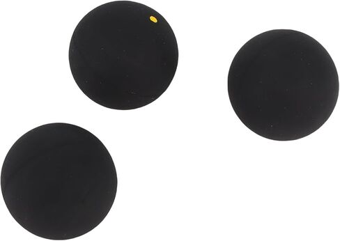 Pwshymi Squash Ball Combo Set Stable Trajectory for Professional Training Single Blue Dot Single Yellow Dot Double Yellow for Beginners Professional Players Rubber Material in Saudi Arabia