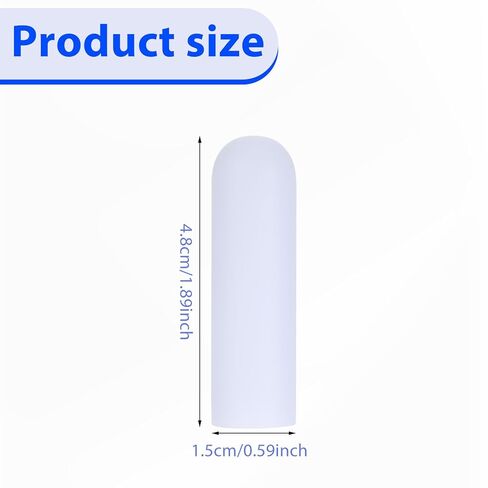 Ouligay 20PCS Gel Finger Cots Silicone Thumb Protectors Soft Fingertip Covers Clear Finger Sleeve Thumb Protection for Embroidery, Cutting, Hands Cracking Corns Blisters in Saudi Arabia