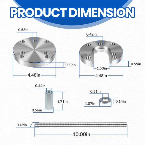 K-812 Boat Prop Puller Tool for 3 & 4 Blade Propellers, fit for Prop Shafts 1-1/4" to 1-1/2", Marine-Grade Propeller Removal Tool in Saudi Arabia