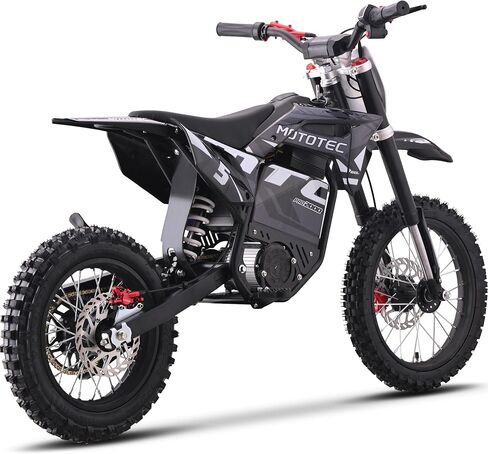 MotoTec 60v 2000w Pro Electric Dirt Bike Lithium Grey in Kuwait