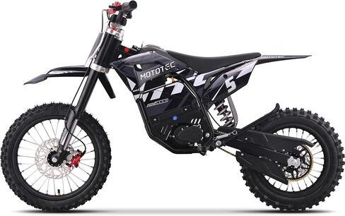 MotoTec 60v 2000w Pro Electric Dirt Bike Lithium Grey in Kuwait