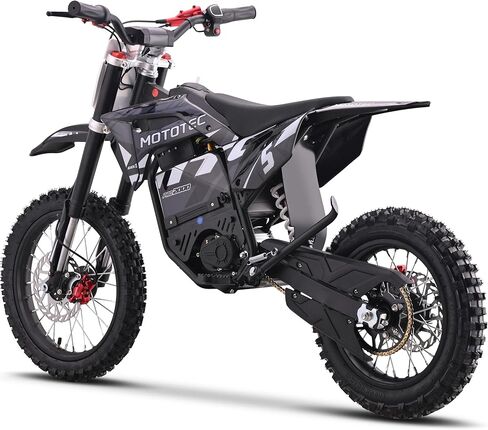 MotoTec 60v 2000w Pro Electric Dirt Bike Lithium Grey in Kuwait