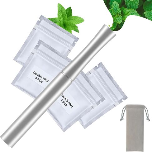 Quit Smoking Inhaler for Habit Support | Natural Plant Aroma Device | 16 Replaceable Refills-White in Saudi Arabia