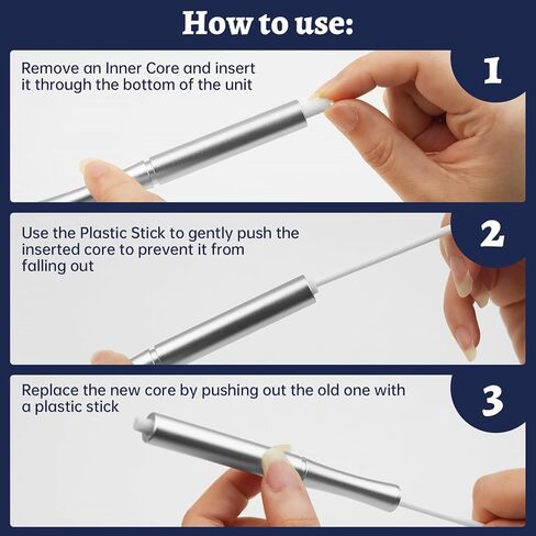 Quit Smoking Inhaler for Habit Support | Natural Plant Aroma Device | 16 Replaceable Refills-White in Saudi Arabia