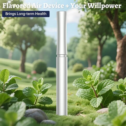 Quit Smoking Inhaler for Habit Support | Natural Plant Aroma Device | 16 Replaceable Refills-White in Saudi Arabia