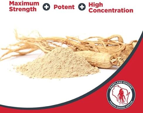 Siberian Ginseng Powder 1000 mg 4:1 Eleuthero Root Extract Daily Supplement with No Other Ingredients Added - 8oz Ginseng Supplements Pure & Non-GMO by Dairyland Management in Kuwait