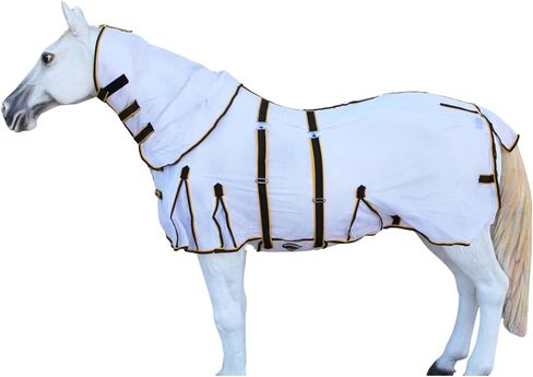 CHALLENGER 74" Horse Summer Mesh Scrim Sheet Full Neck FlySheet Bellyband Purple 73102 in Kuwait